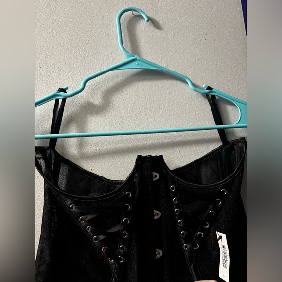 Adore Me Alice Corset (Boobless) | L | Black Lace Lingerie - Picture 7 of 8